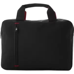 Image of Bullet Detroit Conference Bag (33.5 x 6 x 24cm) (Solid Black/Red)