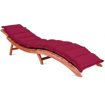 Image of Detex - Lounger Pad Water-Repellent Including Pillow Pad Lounger Cushion Swing Lounger Garden Pillows Dark-red
