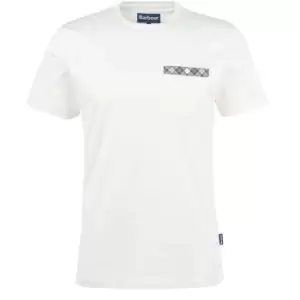 Image of Barbour Durness Pocket T-Shirt - White