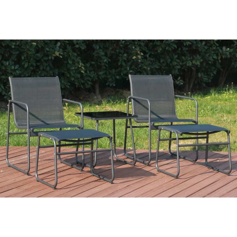 Image of Linea Havana Bistro Garden Dining Set Grey unisex One Size