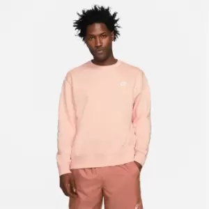 Image of Nike Club Crew Sweater Mens - Orange