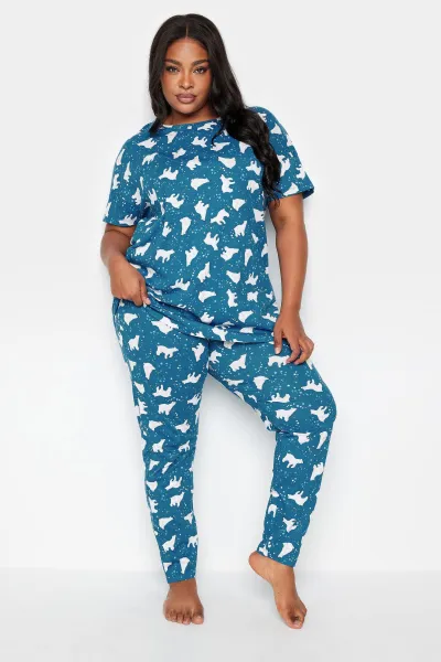 Image of Polar Bear Print Pyjama Set