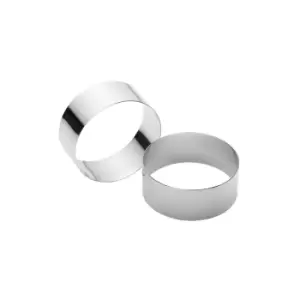 Image of Kitchencraft - Set of Two Stainless Steel Large Cooking Rings