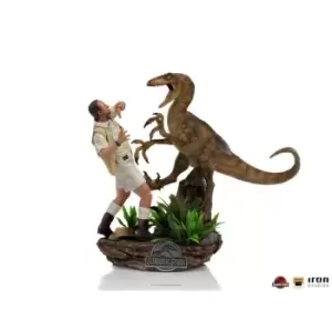Image of Jurassic Park Deluxe Art Scale Statue 1/10 Clever Girl 25 cm
