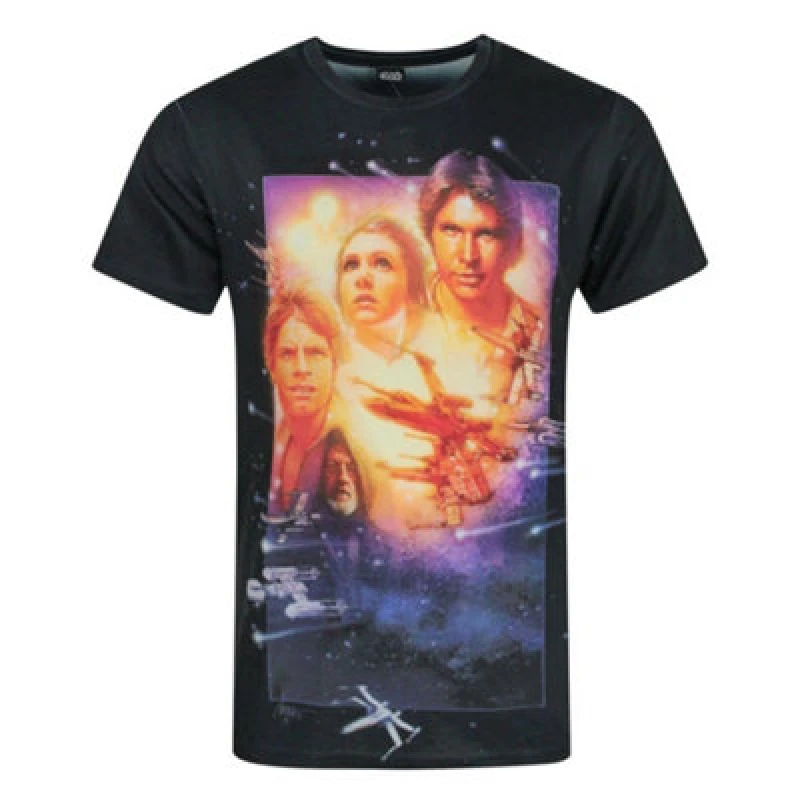 Image of (X-Large) Star Wars Short Sleeved T-Shirt (Mens White)