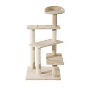 Image of PawHut Cat Tree Beige 500 mm x 500 mm x 1000 mm