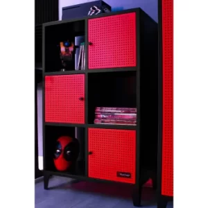 Image of Mesh-Tek Tall Display Cabinet with 6 Cube Storage