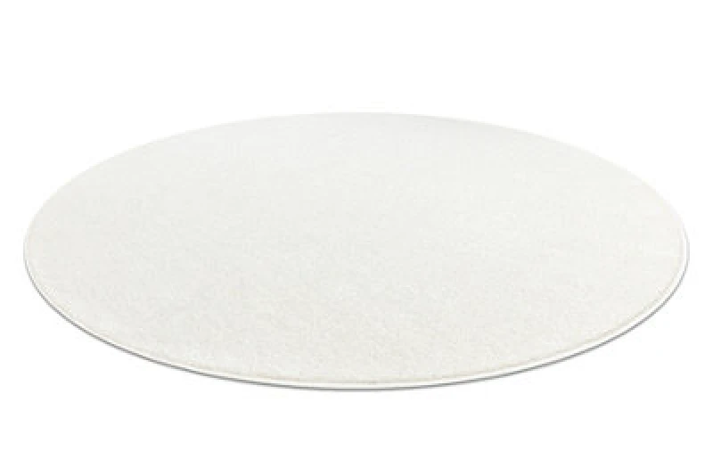 Image of RugsX Eton Plus Circle Carpet Cream, One-Color, Uniform, Plain Circle 100 Cm