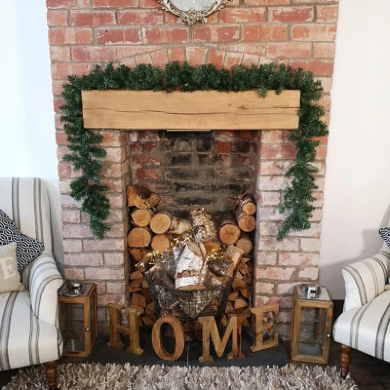 Image of Samuel Alexander 4 Pack 270Cm (9ft) X 25Cm Imperial Pine Christmas Garland Decoration Plain Green