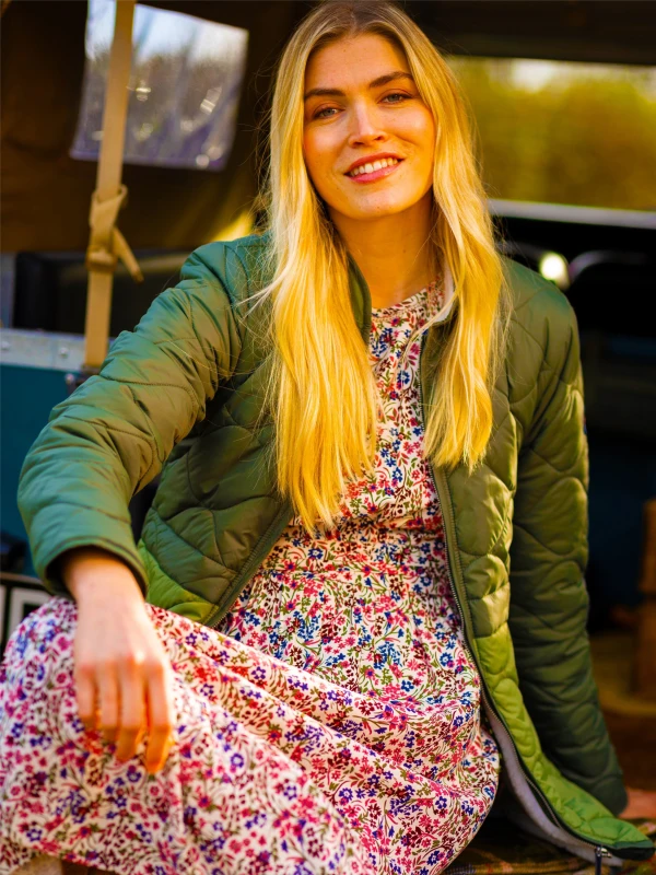 Image of Brakeburn Womens Larch Jacket in Green Size: 10 Green Female 10