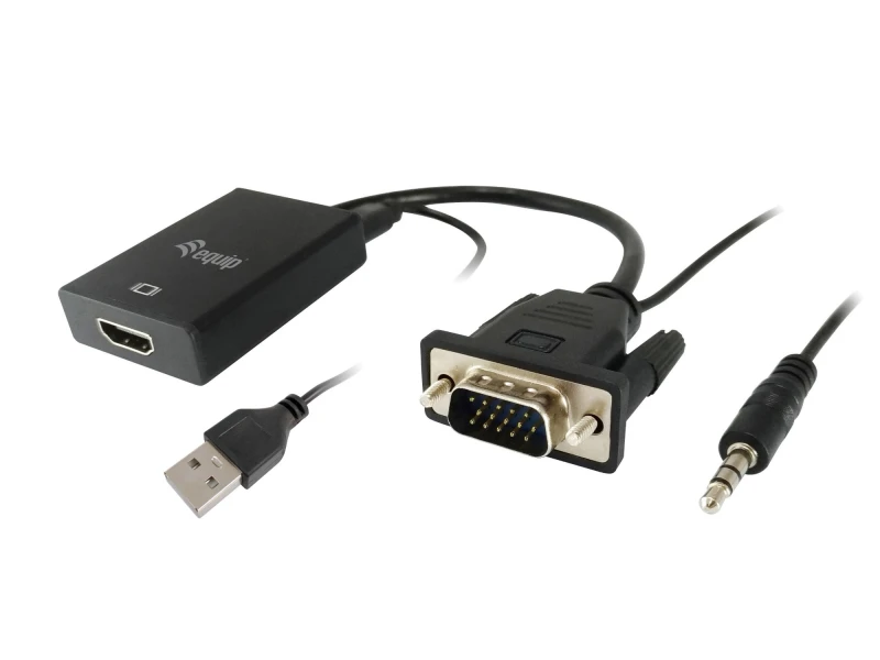 Image of Equip VGA to HDMI Adapter with Audio