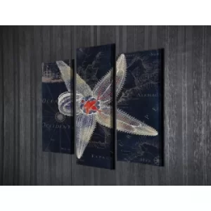 Image of UC85 Multicolor Decorative Canvas Painting (3 Pieces)