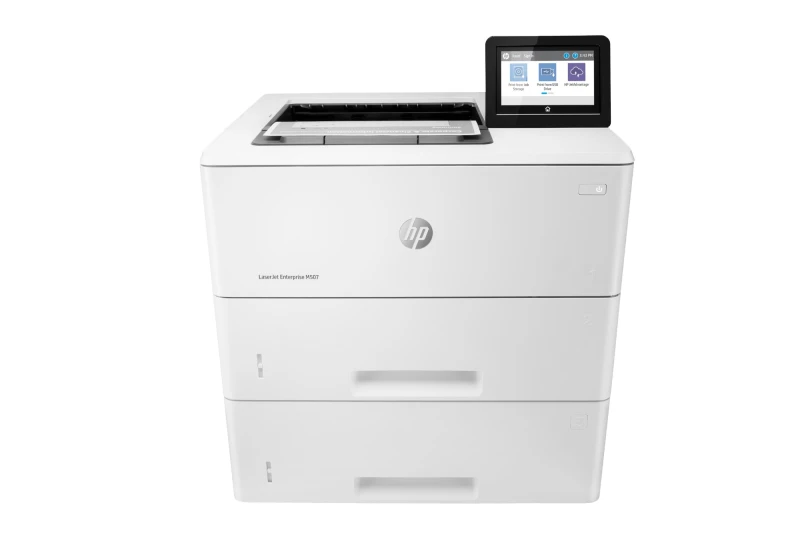 Image of HP LaserJet Enterprise M507x Wireless Black and white Printer. Duplex