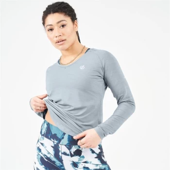 Image of Dare 2b Discern Long Sleeve T-Shirt - Ash GreyMarl