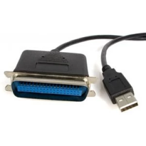 Image of StarTech 3.05m USB to Parallel Printer Adaptor
