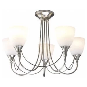 Image of Village At Home Nottingham 5-Light Ceiling Light - Chrome