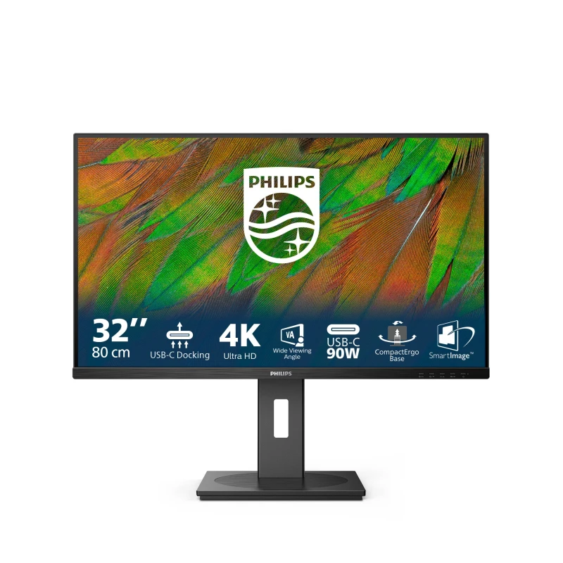 Image of Philips 3000 series 32B1U3900/00 computer monitor 80cm (31.5") 3840 x 2160 pixels 4K Ultra HD LCD Black 32B1U3900/00