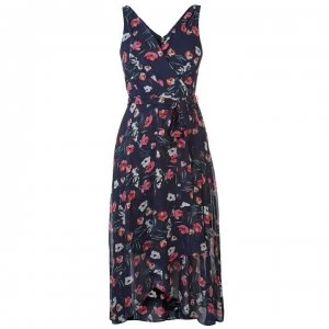 Image of DKNY Wrap Chiffon Dress Ladies - Multi