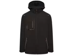 Image of JCB D-ML Trade Hooded Softshell Jacket Black L