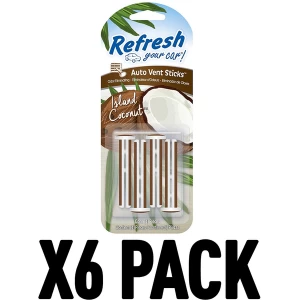 Image of Midnight Black Pack Of 6 Refresh Vent Stick