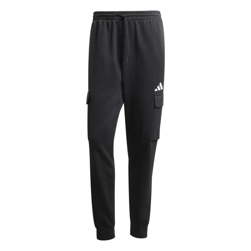 Image of Adidas SPORTSWEAR Essentials Feelcozy Cargo Trousers in Fleece Black Men XS;S;M;L;XL;XXL