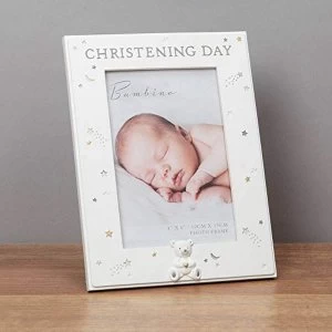 Image of 4" x 6" - Bambino Resin Christening Day Photo Frame