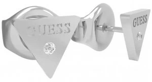 Image of Guess Miniature Stainless Steel Triangle Stud Earrings Jewellery