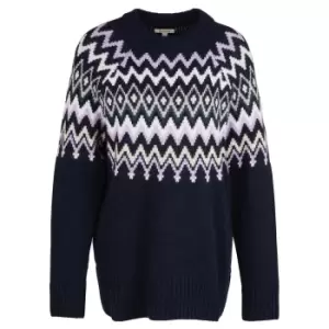 Image of Barbour Womens Midhurst Knit Navy 12