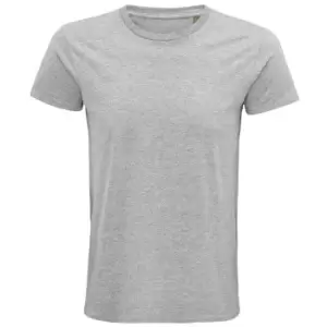 Image of SOLS Unisex Adult Pioneer Organic T-Shirt (XXL) (Grey Marl)