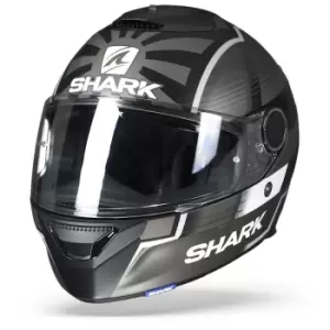 Image of Shark Spartan 1.2 Zarco Malaysian GP KAS Matt Black Silver XL