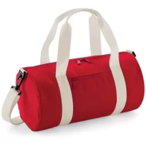 Image of Mini Barrel Shoulder Bag (Pack of 2) (One Size) (Classic Red/Off White) - Bagbase