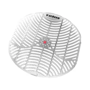 Image of V-Screen Urinal Screen 30 Day Apple Orchard (Pack of 12) V-SCREEN RED