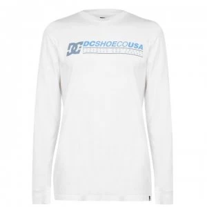 Image of DC Longer Logo T Shirt - White