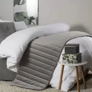 Image of Belledorm Verona Bed Runner (One Size) (Charcoal) - Charcoal