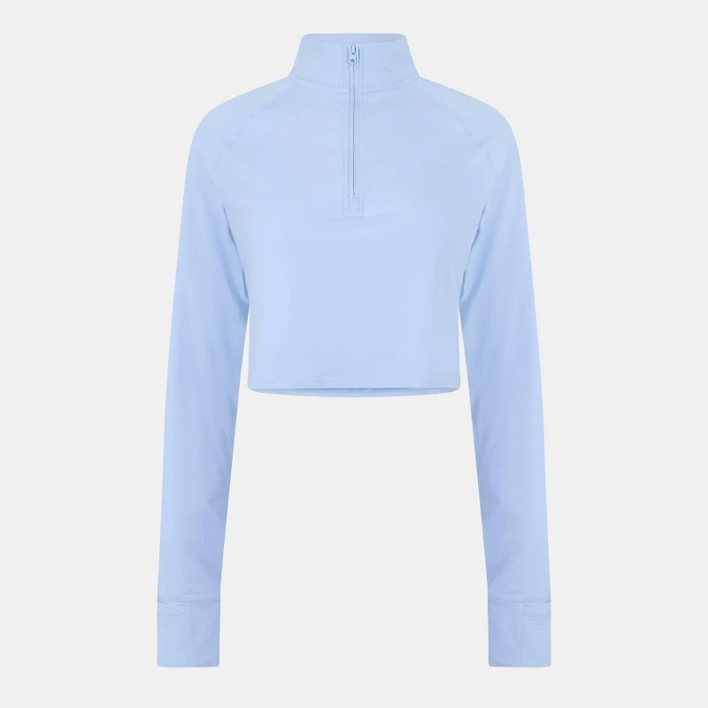 Image of USA Pro x Sophie Habboo Mid quarter Zip Top - Blue Blue 10