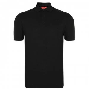 Image of Hugo Boss Donos Short Sleeve Polo Shirt Black Size L Men
