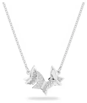 Image of Swarovski 5636421 Lilia Butterfly Necklace Rhodium Jewellery