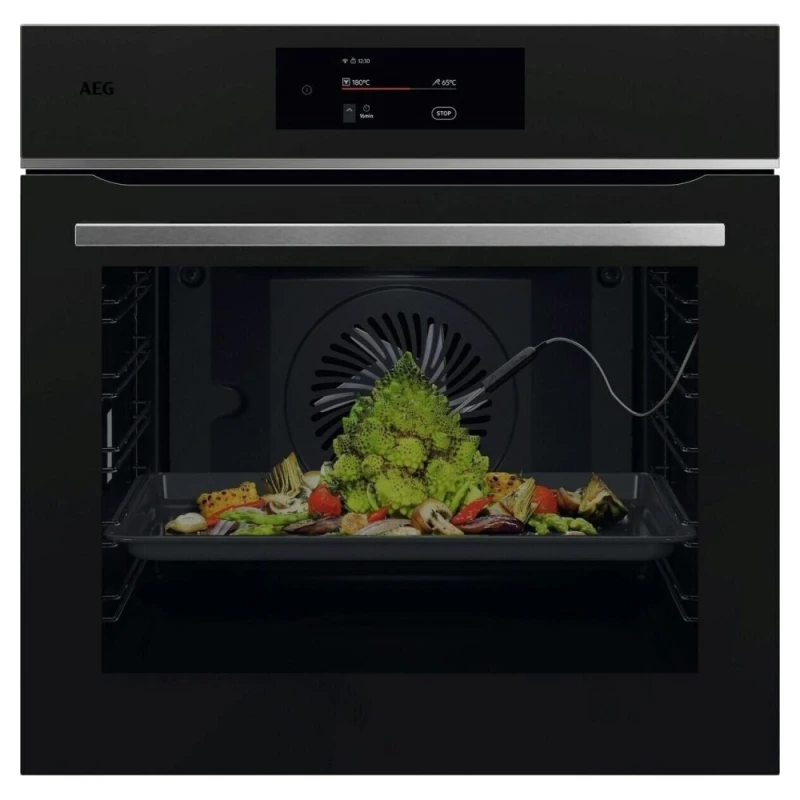 Image of AEG 7000 MealAssist TE7PB731AT Built In Electric Single Oven with Pyrolytic Cleaning - Matt Black - A++ Rated