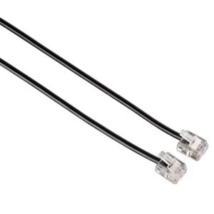 Image of Hama Modular cable 6p4c plug - 6p4c plug, 6 m, black