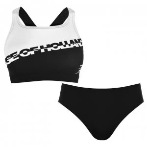 Image of Speedo House of Holland 2 Pieces Swimsuit - Black/White