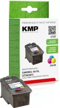 Image of KMP C137 ink cartridge 3 pc(s) Compatible High (XL) Yield Cyan,...
