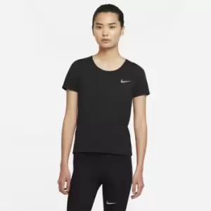 Image of Nike Dri-FIT Run Division Womens Short-Sleeve Running Top - Black