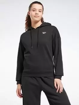 Image of Reebok Identity Fleece Hoodie, White, Size L, Women