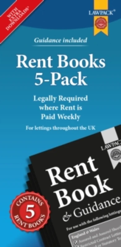 Image of Rent Books 5-Pack : Legally Required where Rent is Paid Weekly Paperback / softback