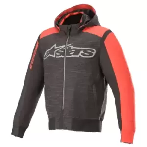 Image of Alpinestars Rhod Windstopper Black Bright Red Hoodie M