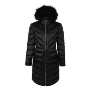 Image of Dare 2b Julien Macdonald Supression Longline Padded Jacket - Blk/BlkShine