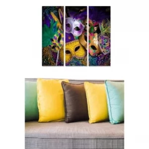 Image of MDF6448783 Multicolor Decorative MDF Painting (3 Pieces)