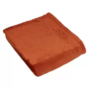 Image of Harlow Fleece Throw Rust