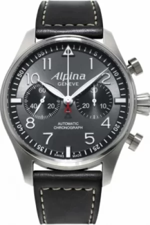 Image of Mens Alpina Startimer Pilot Automatic Chronograph Watch AL-860GB4S6