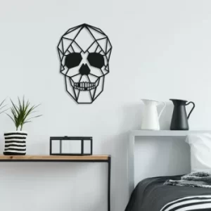 Image of Skull Black Decorative Metal Wall Accessory
